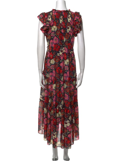 Cinq à Sept Floral Print Long Dress