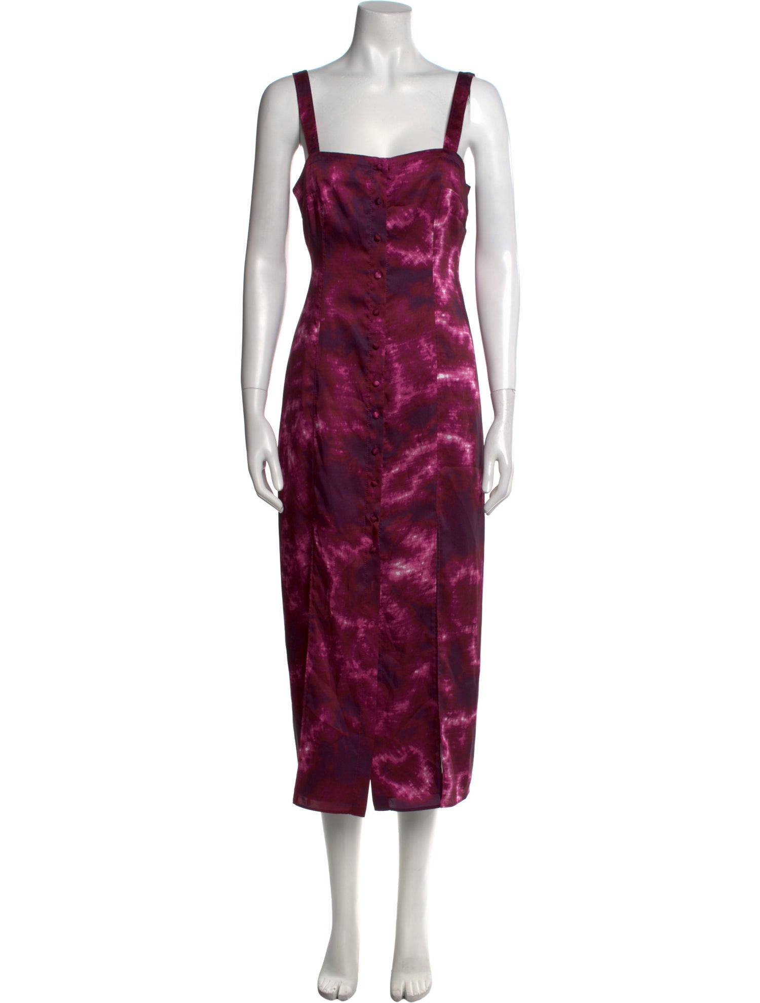 Cinq à Sept Square Neckline Long Dress