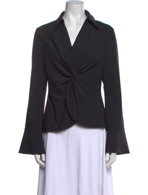 Cinq à Sept V-Neck Long Sleeve Blouse