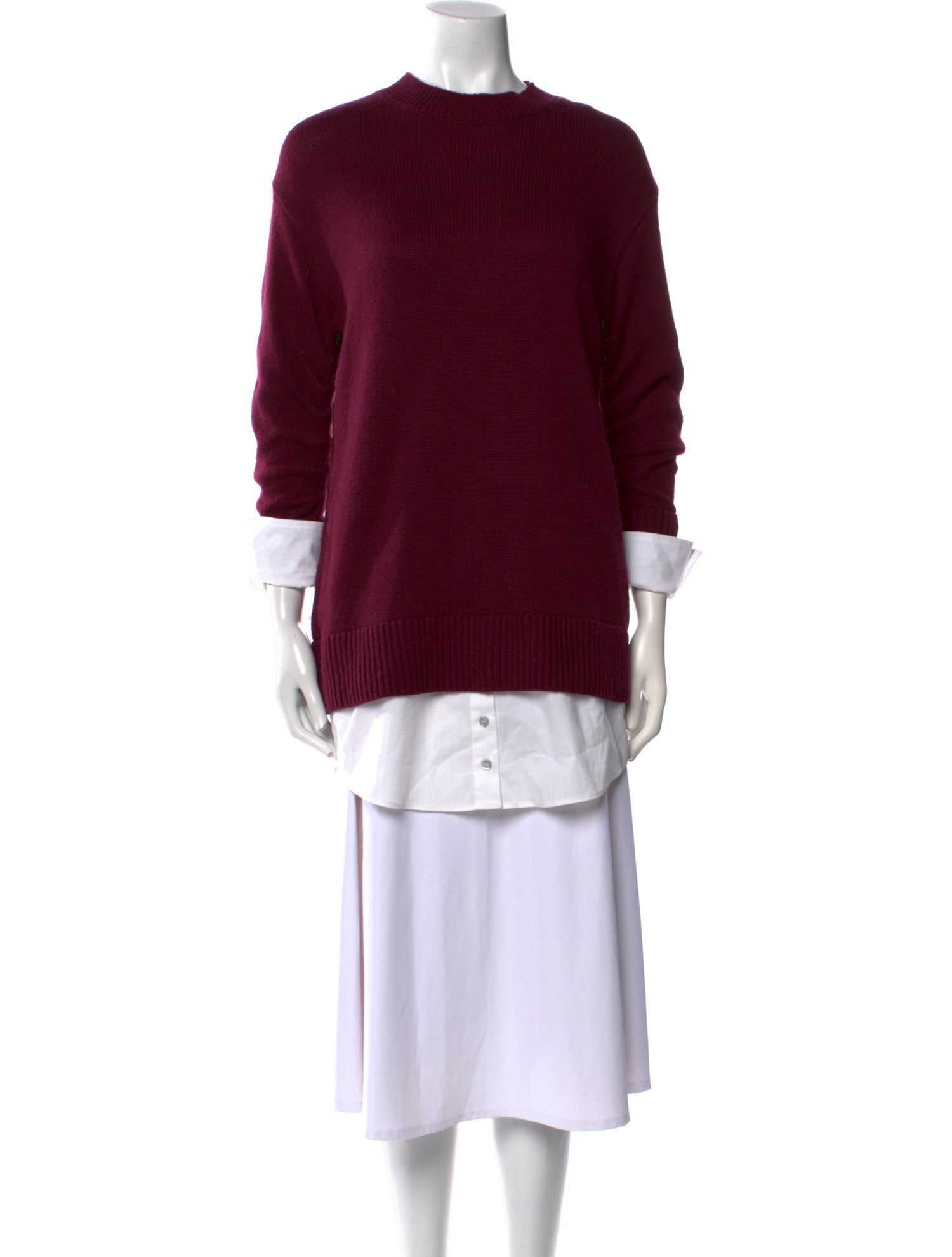 Cinq à Sept Mock Neck Three-Quarter Sleeve Tunic