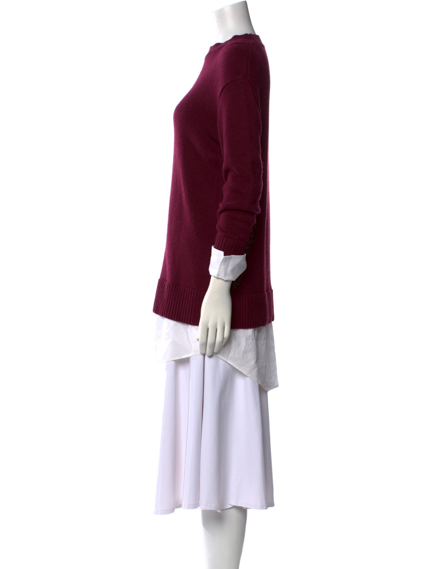 Cinq à Sept Mock Neck Three-Quarter Sleeve Tunic