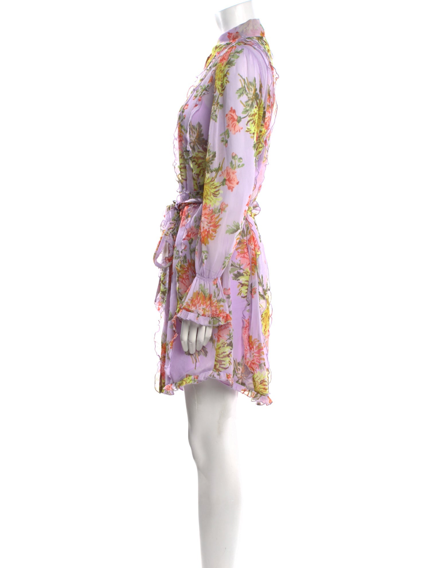 Cinq à Sept Floral Print Knee-Length Dress