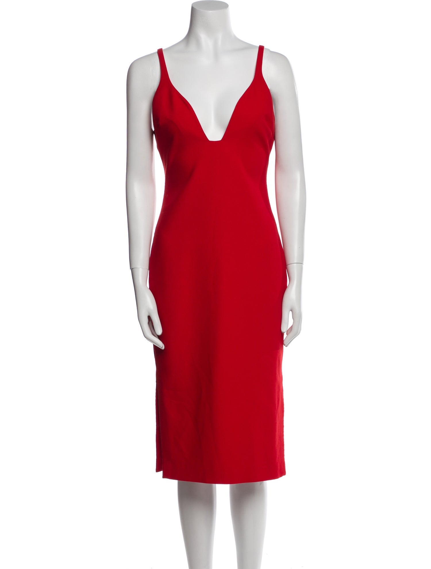 Cinq à Sept V-Neck Midi Length Dress