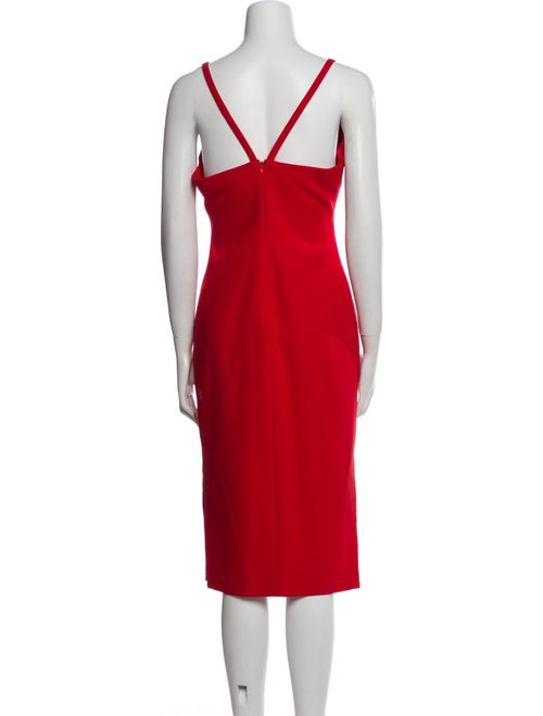 Cinq à Sept V-Neck Midi Length Dress