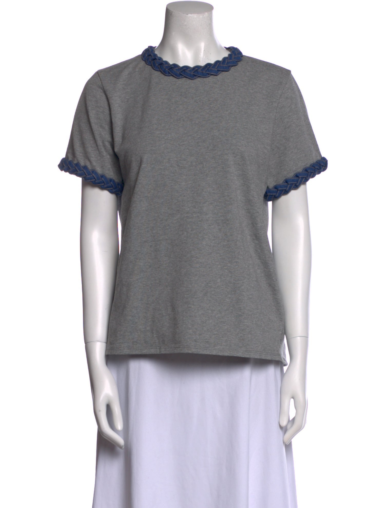 Cinq à Sept Crew Neck Short Sleeve Sweatshirt
