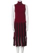 Cinq à Sept Striped Fringe Trim Accent Skirt Set