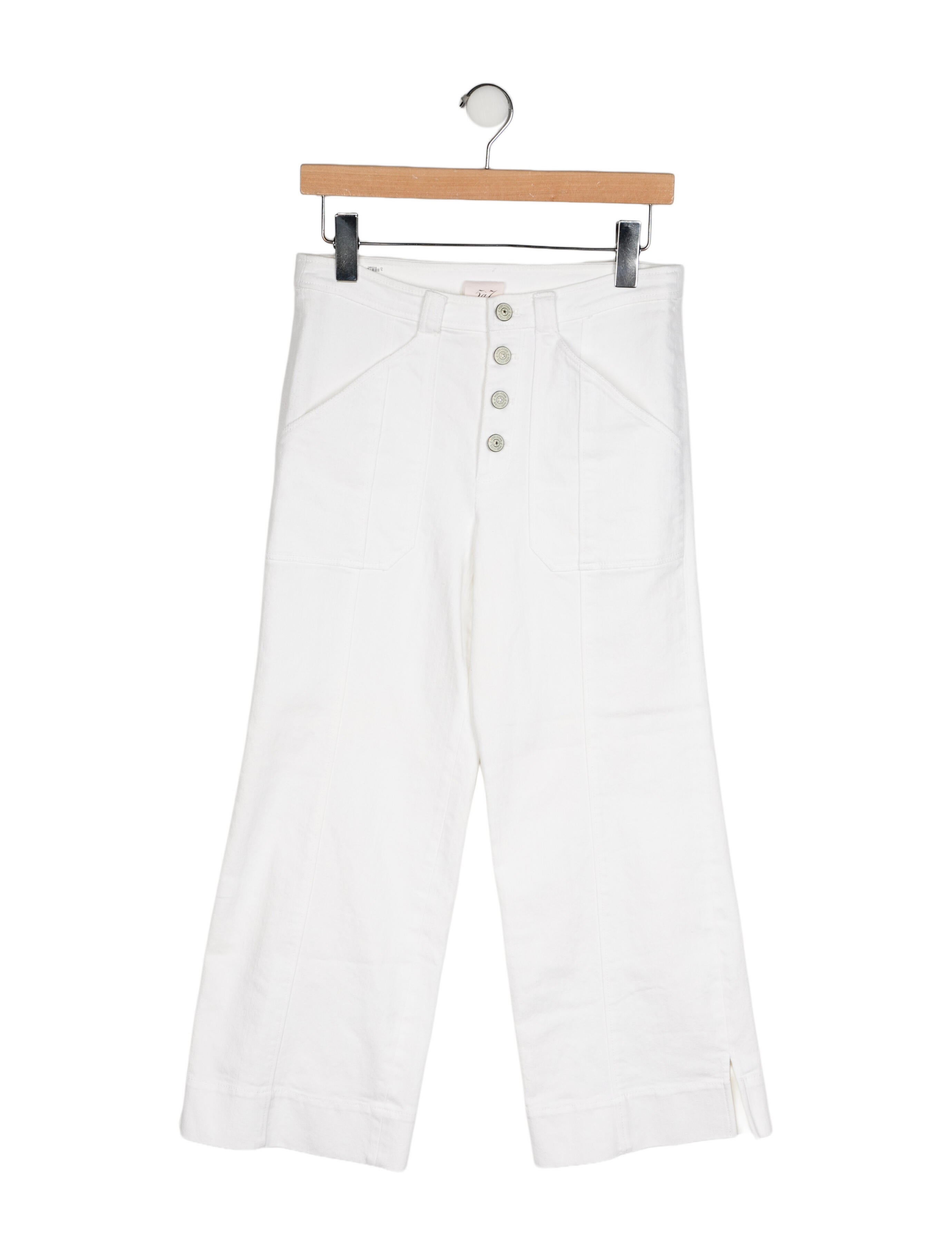 Cinq à Sept Mid-Rise Wide Leg Jeans