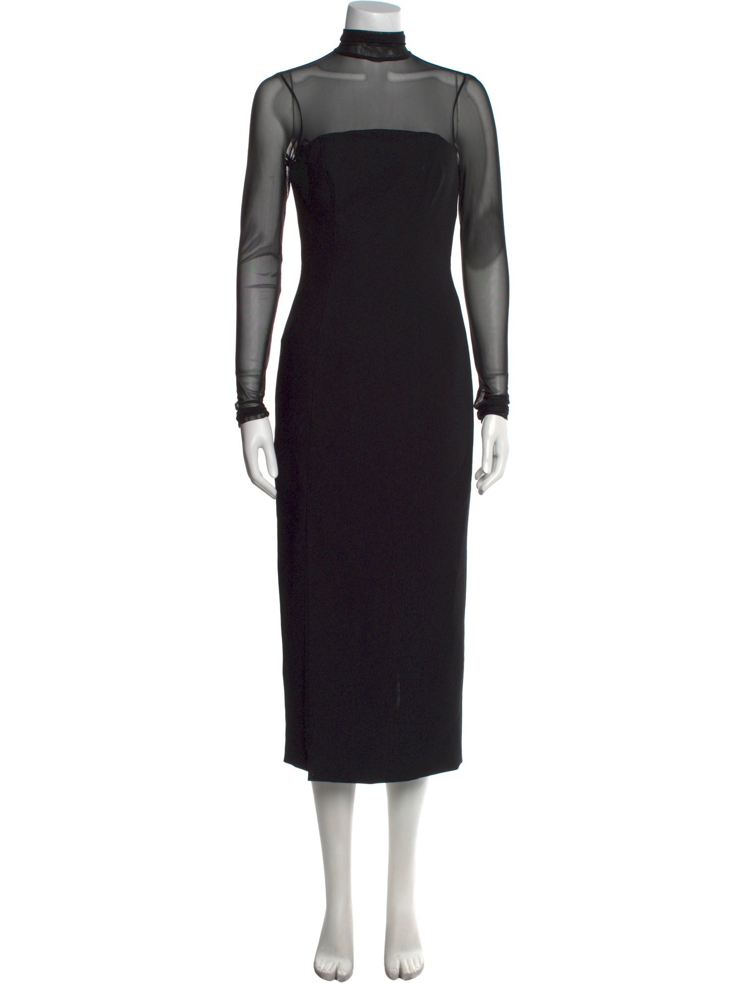 Cinq à Sept Mock Neck Long Dress