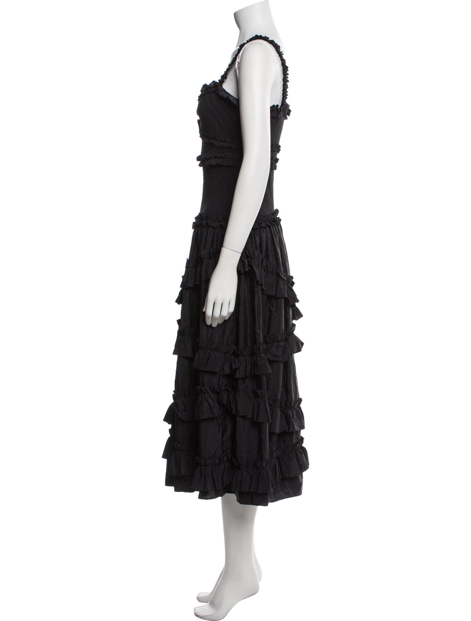 Cinq à Sept Square Neckline Long Dress