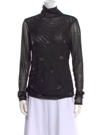 Cinq à Sept Nylon Turtleneck Top