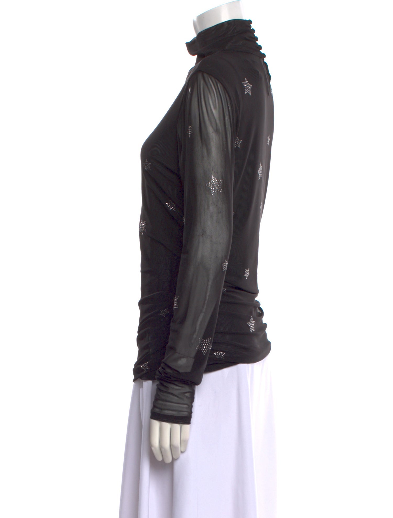 Cinq à Sept Nylon Turtleneck Top