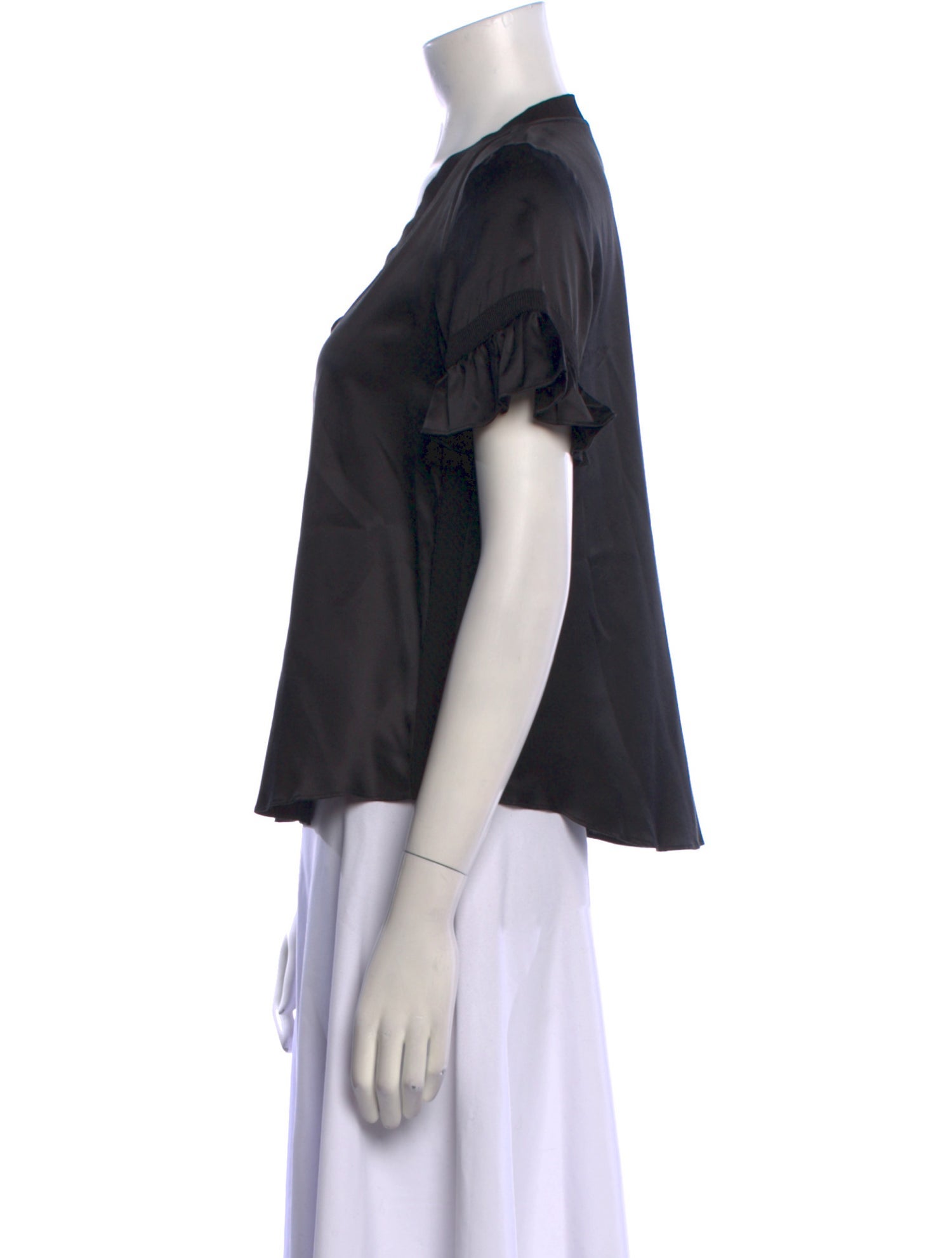 Cinq à Sept Silk V-Neck Blouse