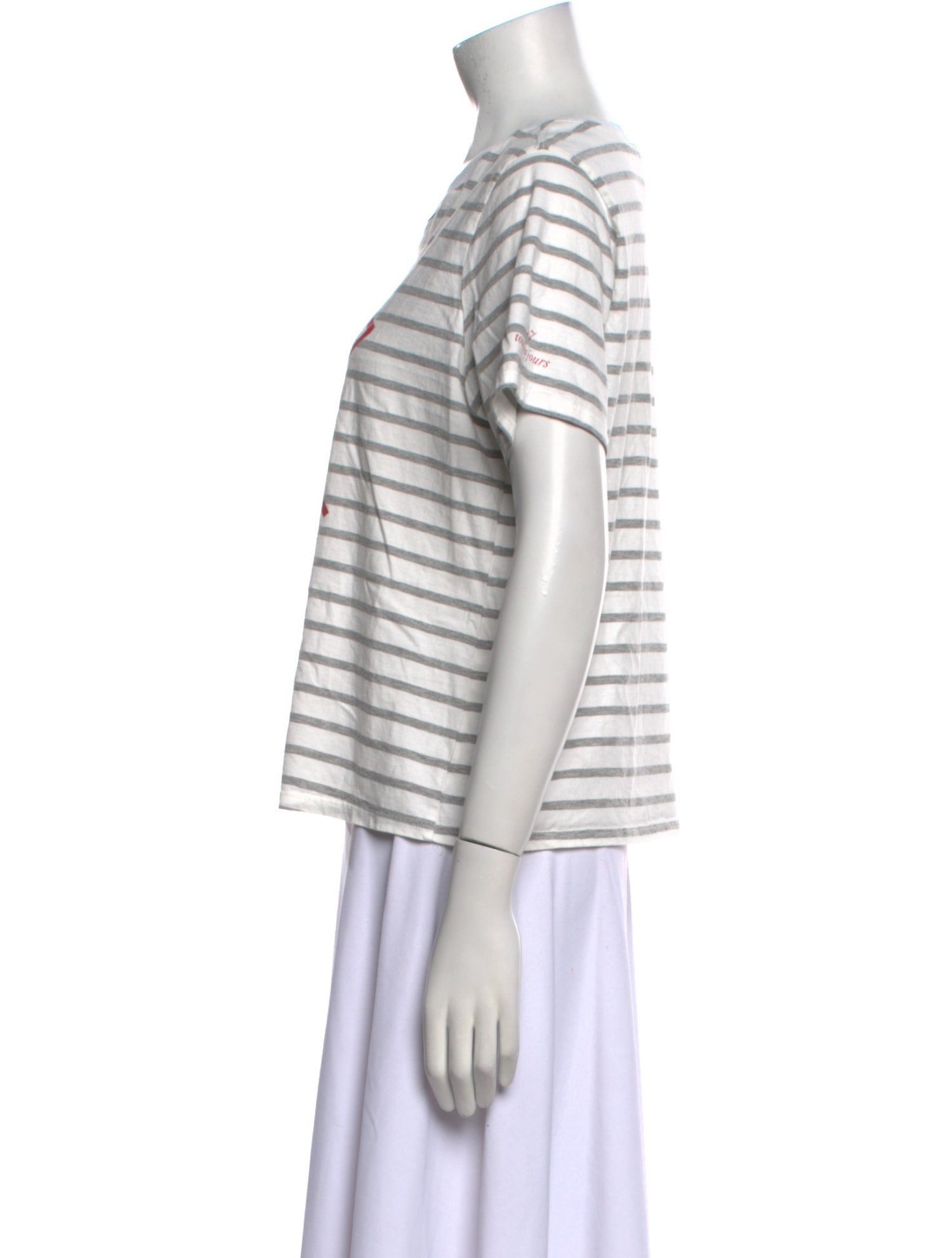 Cinq à Sept Striped Crew Neck T-Shirt w/ Tags
