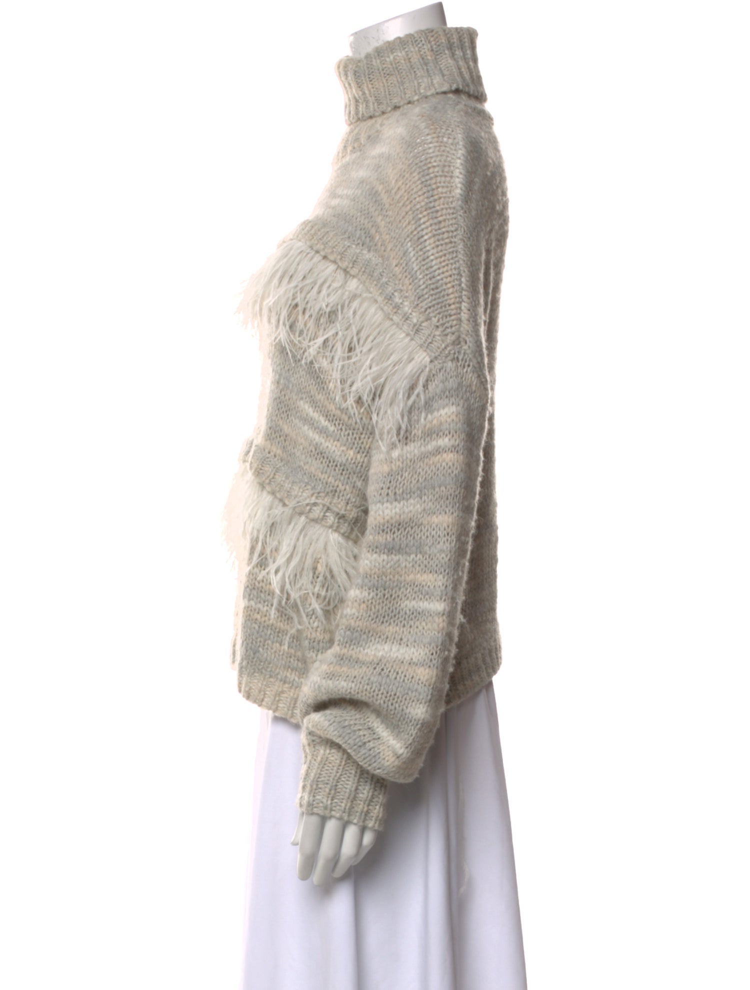 Cinq à Sept Striped Turtleneck Sweater