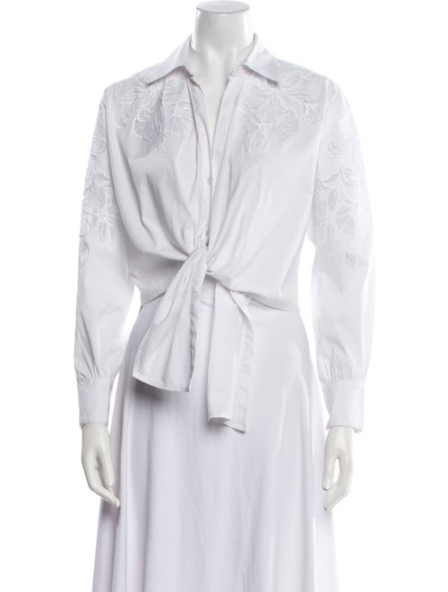 Cinq à Sept Long Sleeve Button-Up Top