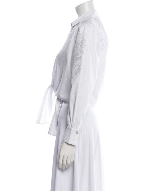 Cinq à Sept Long Sleeve Button-Up Top