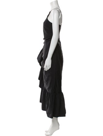 Cinq à Sept Square Neckline Long Dress