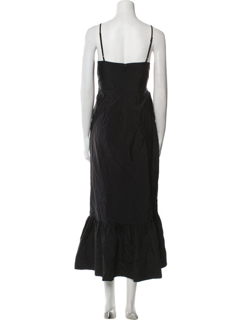 Cinq à Sept Square Neckline Long Dress