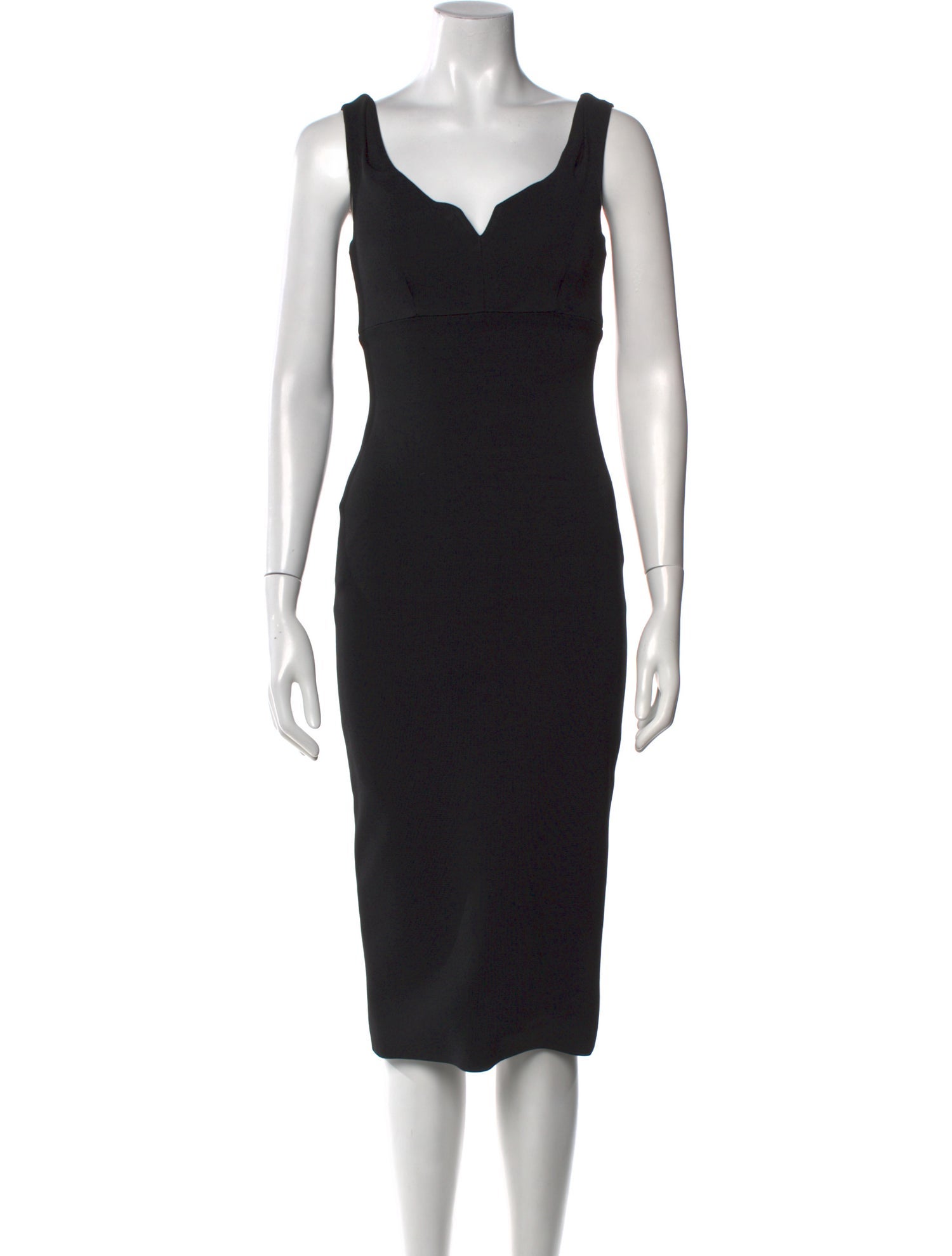 Cinq à Sept V-Neck Midi Length Dress