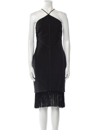 Cinq à Sept Halterneck Midi Length Dress