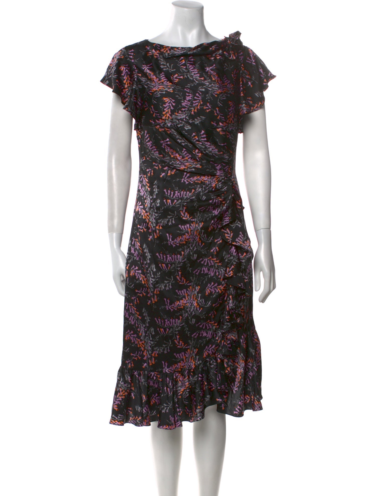 Cinq à Sept Silk Midi Length Dress