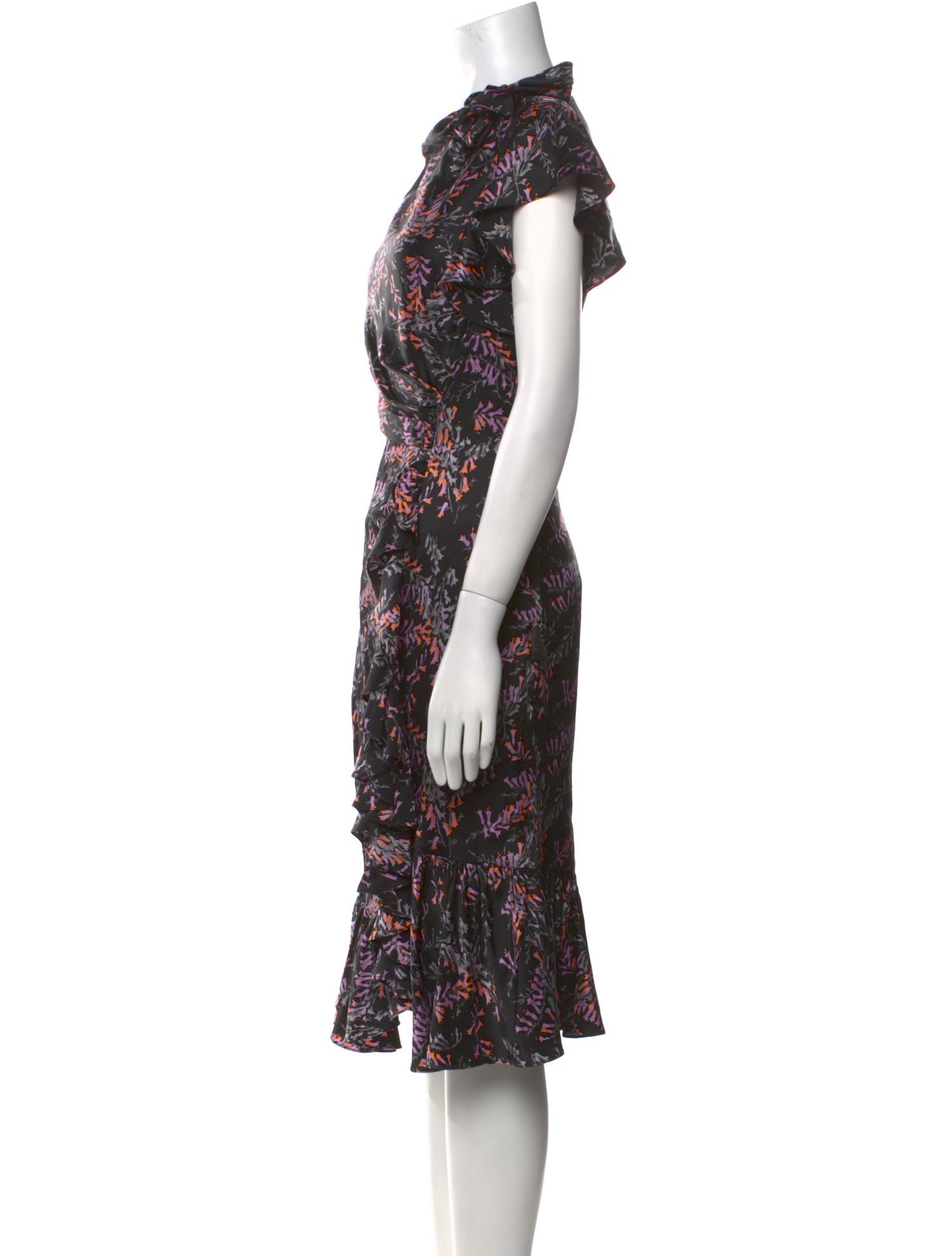 Cinq à Sept Silk Midi Length Dress