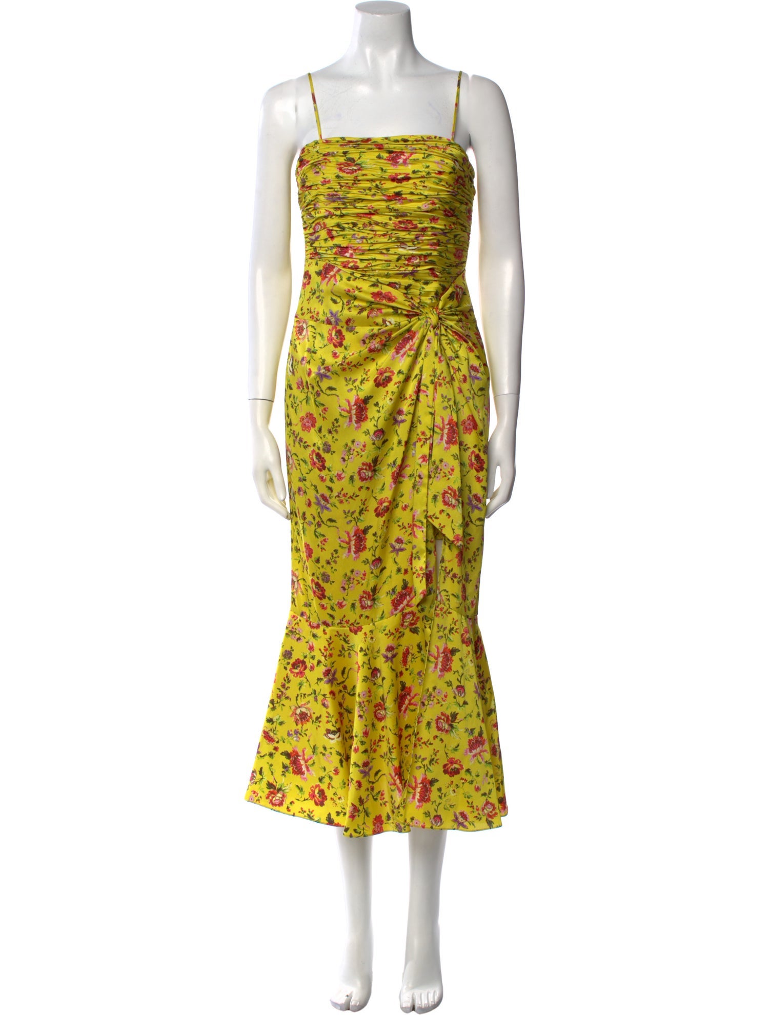 Cinq à Sept Floral Print Long Dress