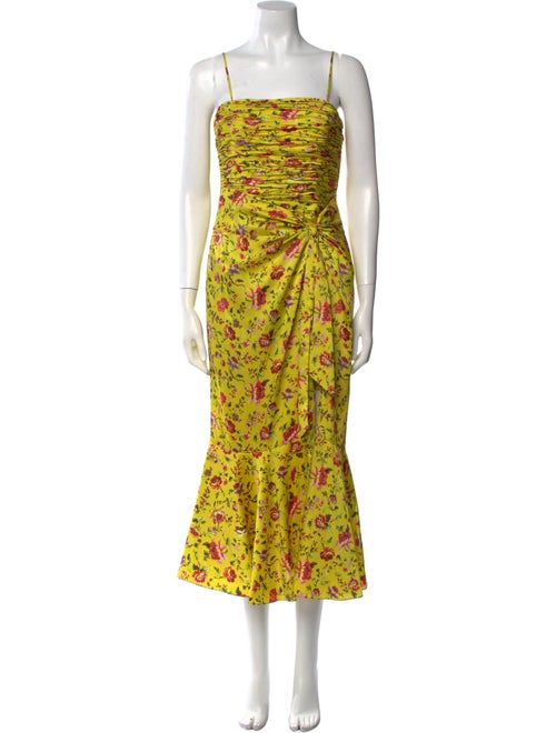 Cinq à Sept Floral Print Long Dress