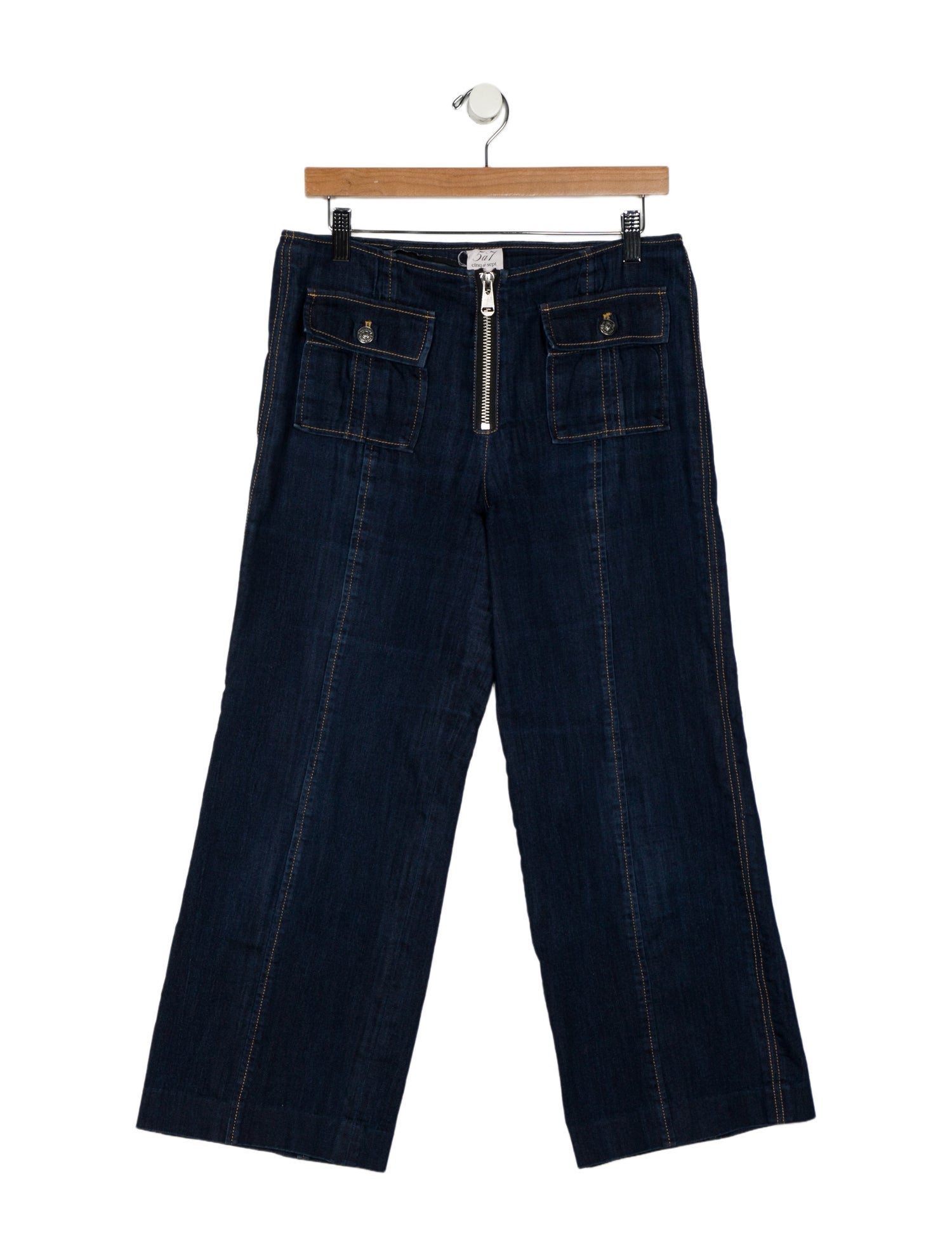 Cinq à Sept Mid-Rise Wide Leg Jeans