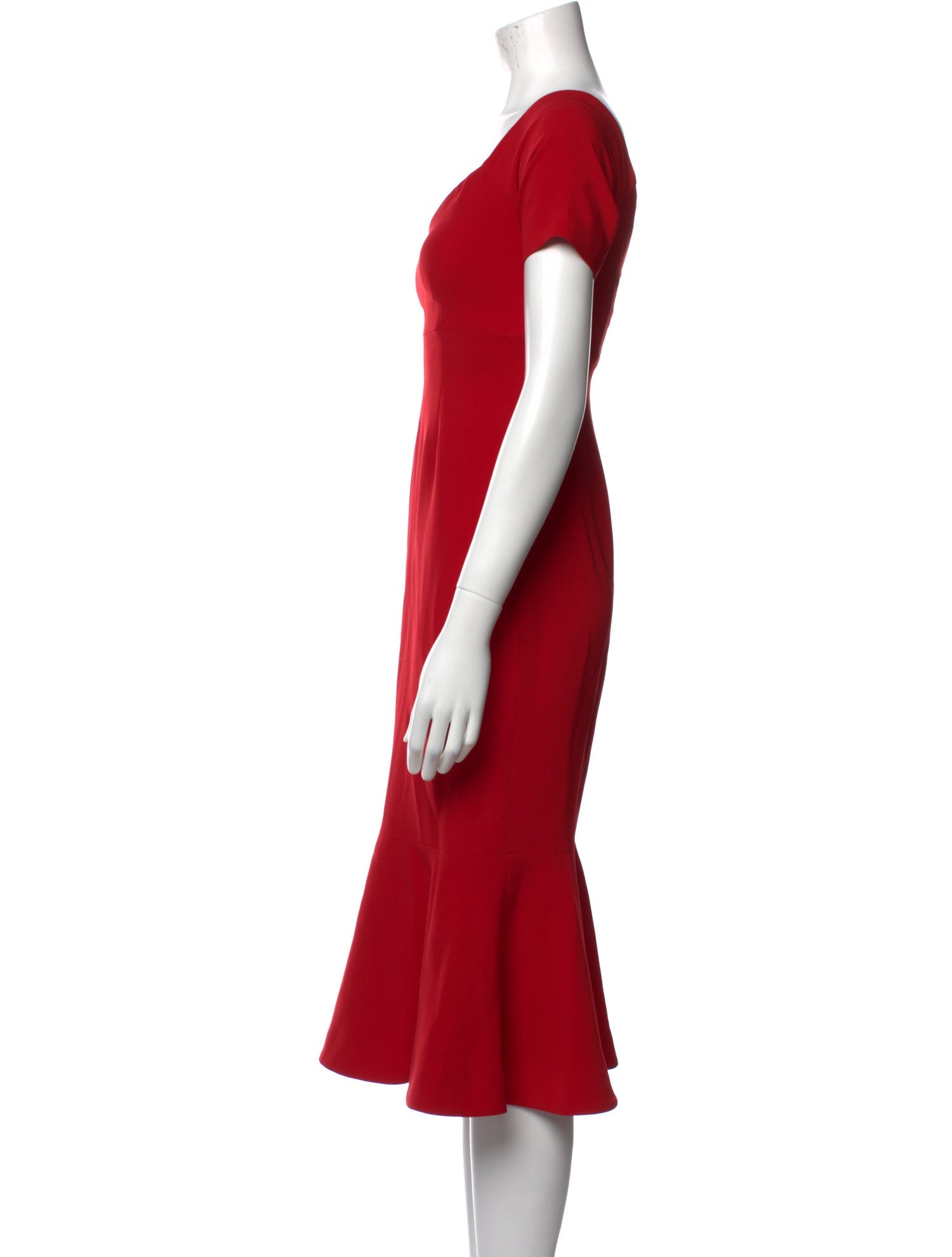 Cinq à Sept V-Neck Midi Length Dress