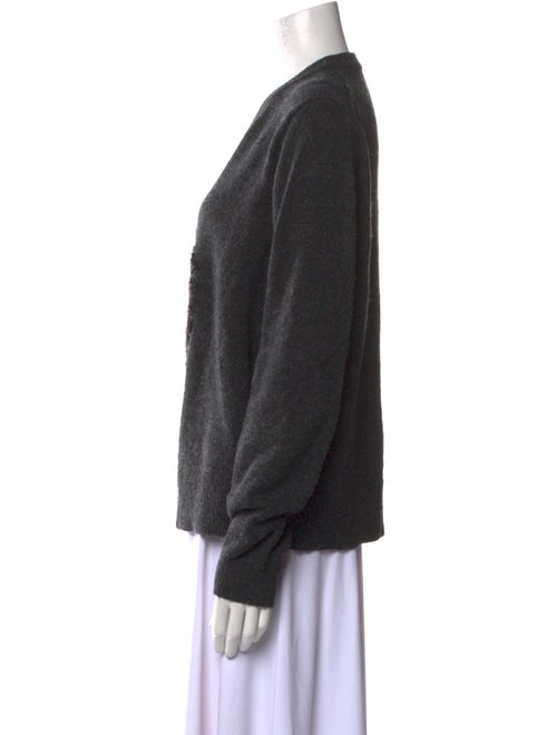 Cinq à Sept Wool Graphic Print Sweater