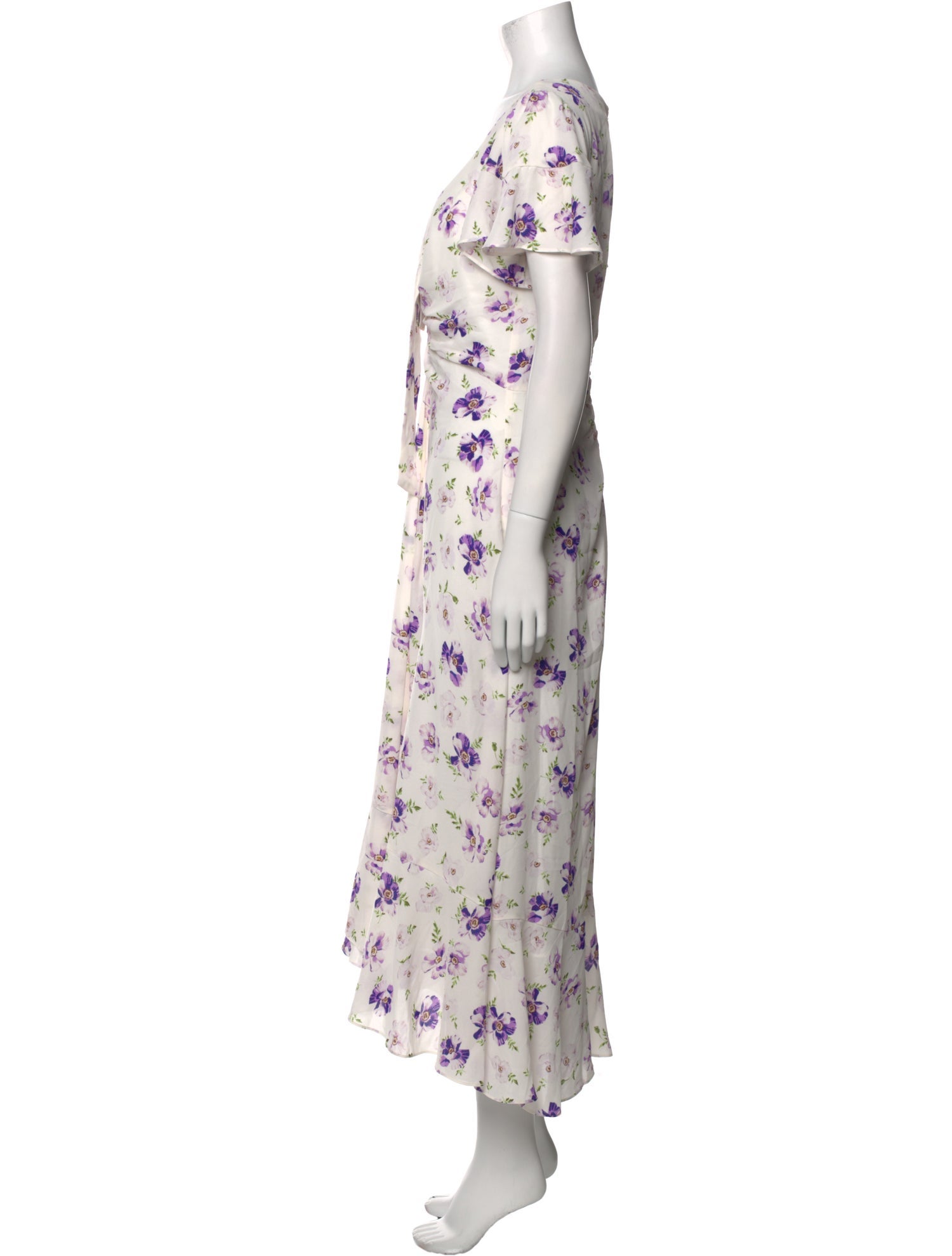 Cinq à Sept Floral Print Long Dress w/ Tags