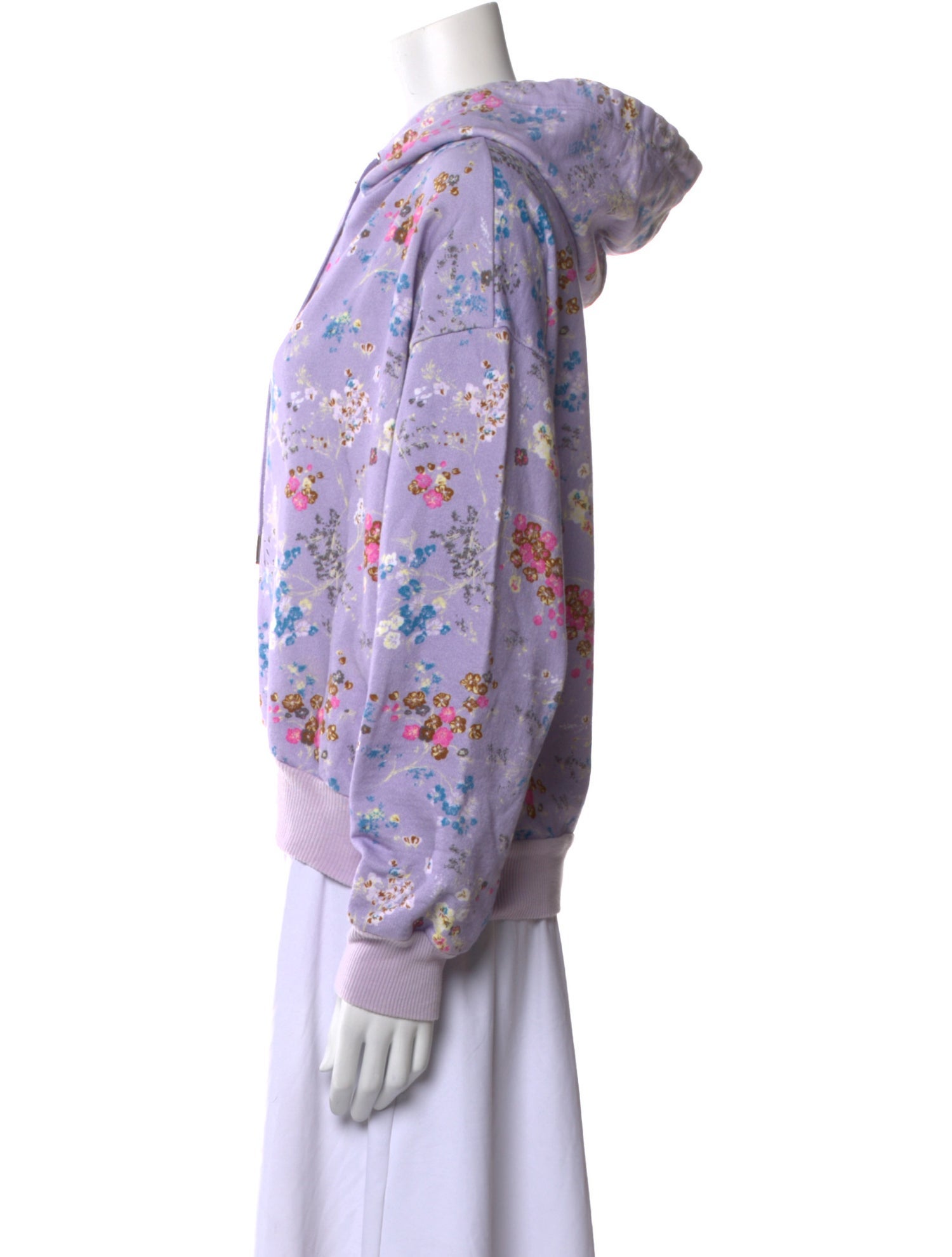 Cinq à Sept Floral Print Crew Neck Sweatshirt