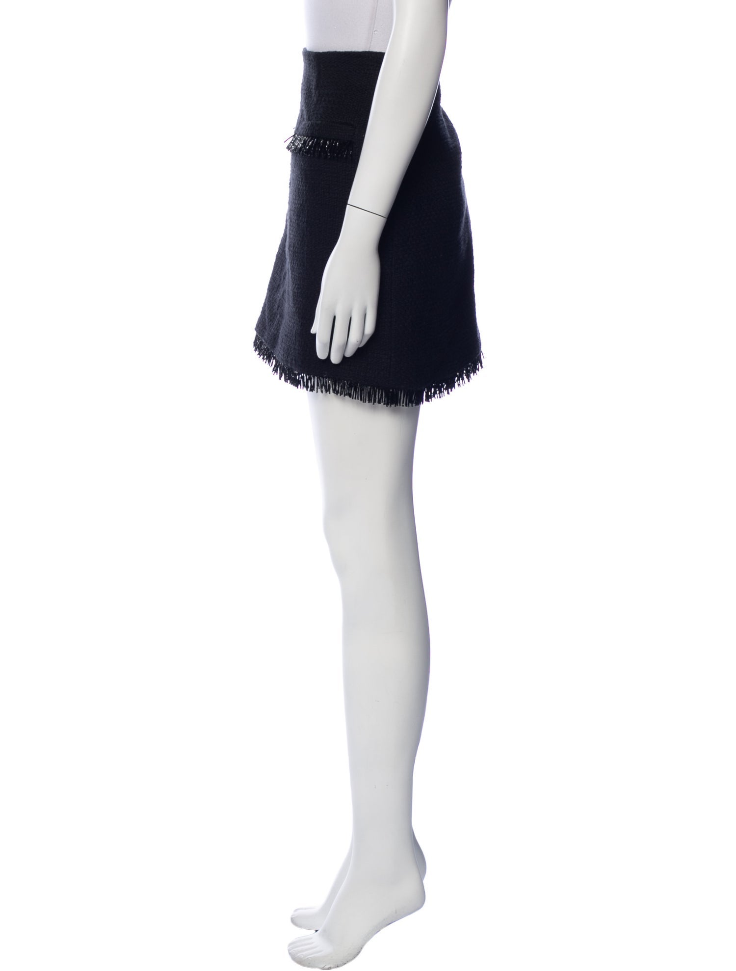 Cinq à Sept Ruffle Embellishment Mini Skirt