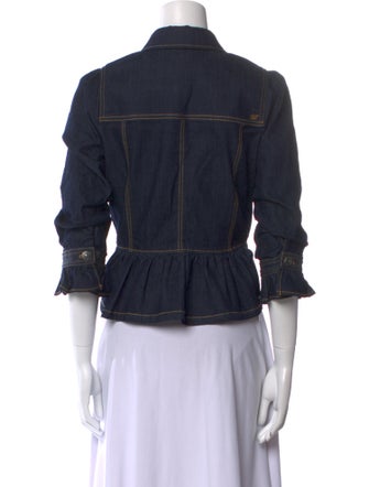 Cinq à Sept Three-Quarter Sleeve Button-Up Top