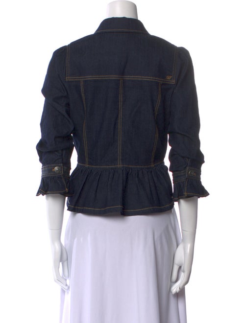 Cinq à Sept Three-Quarter Sleeve Button-Up Top