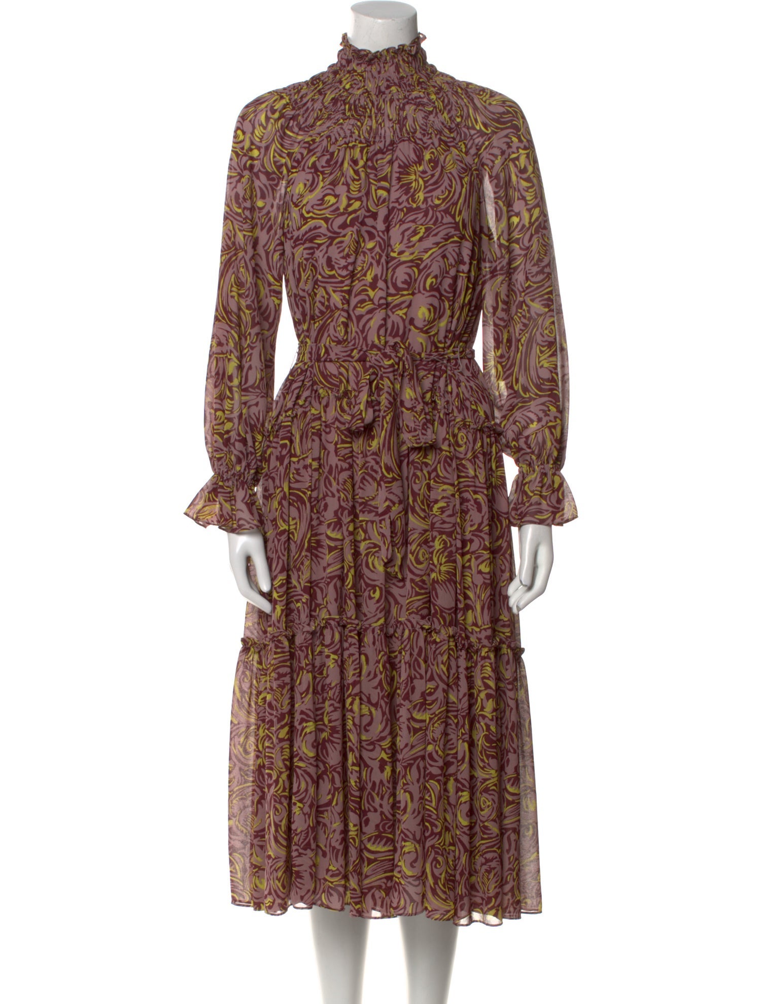 Cinq à Sept Printed Midi Length Dress