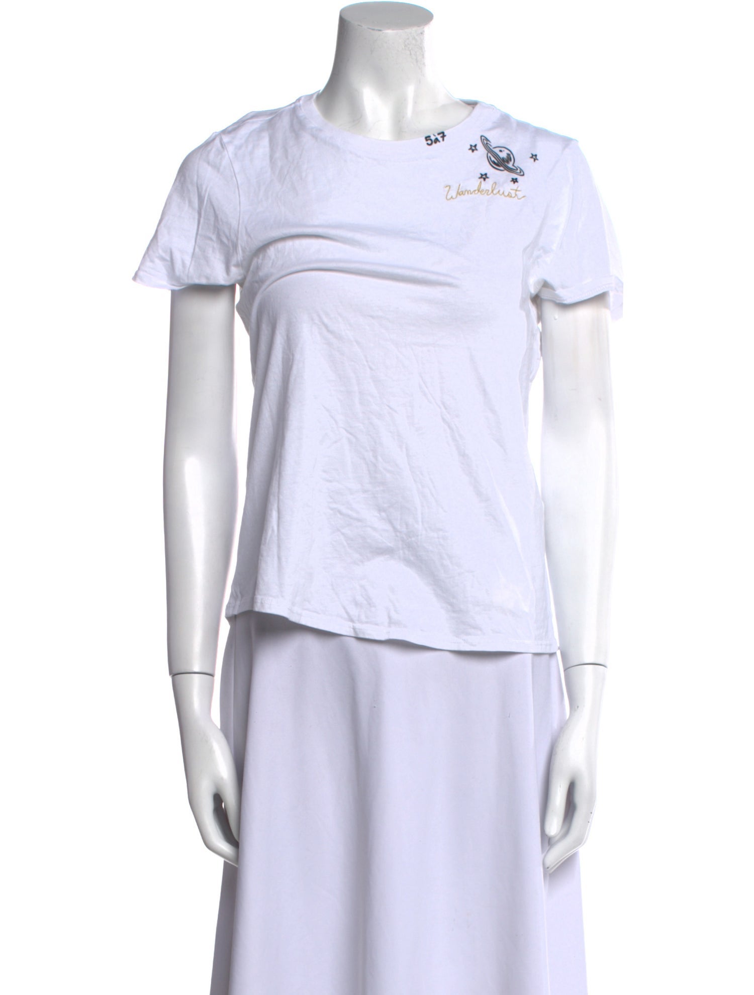 Cinq à Sept Crew Neck Short Sleeve T-Shirt