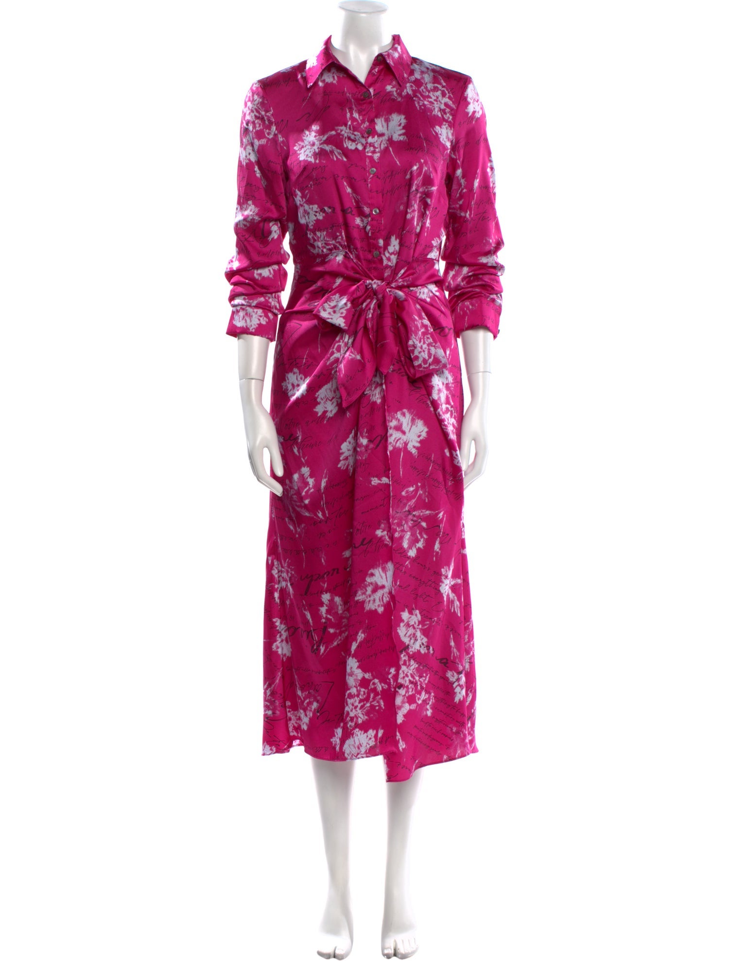 Cinq à Sept Floral Print Long Dress