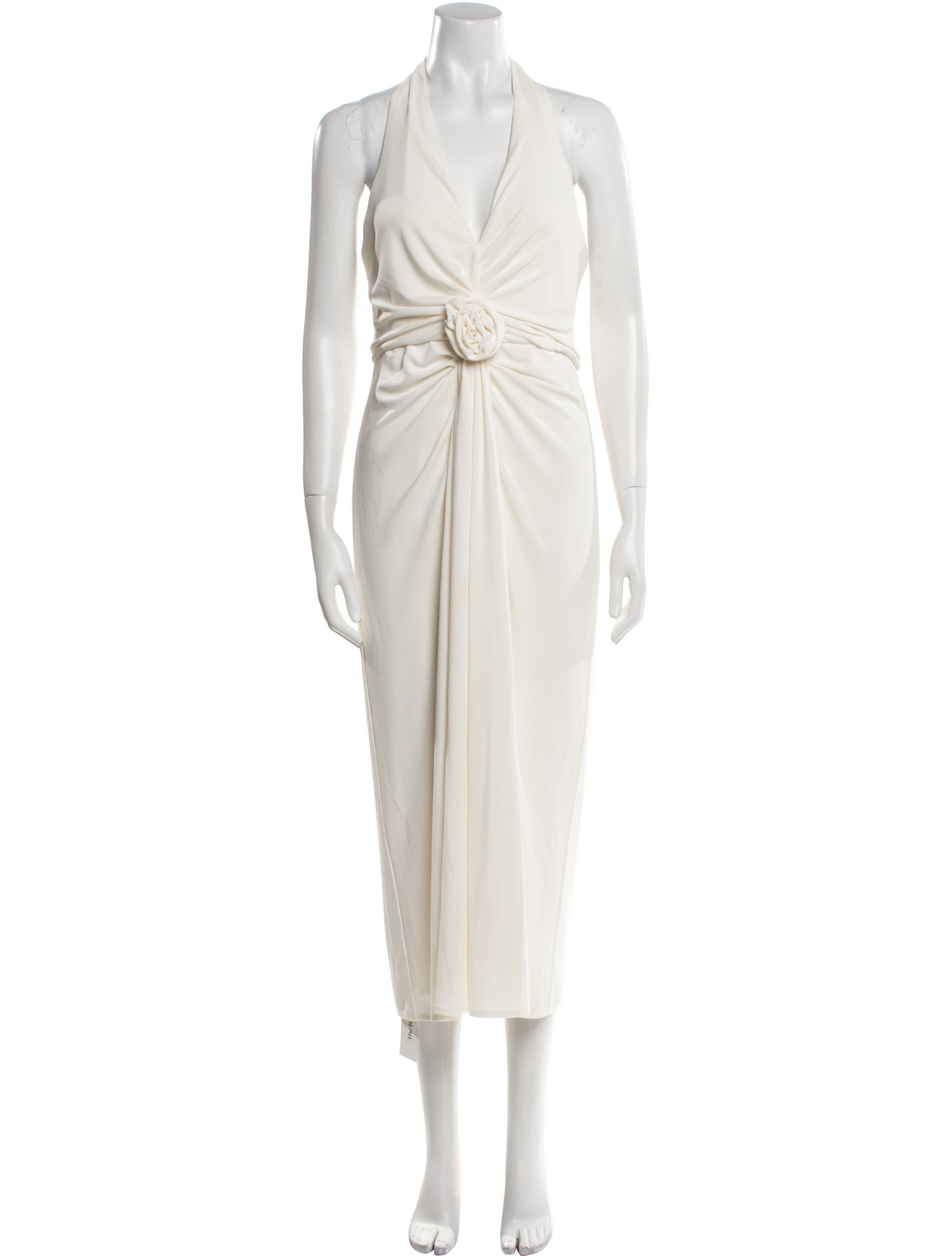 Cinq à Sept Halterneck Knee-Length Dress