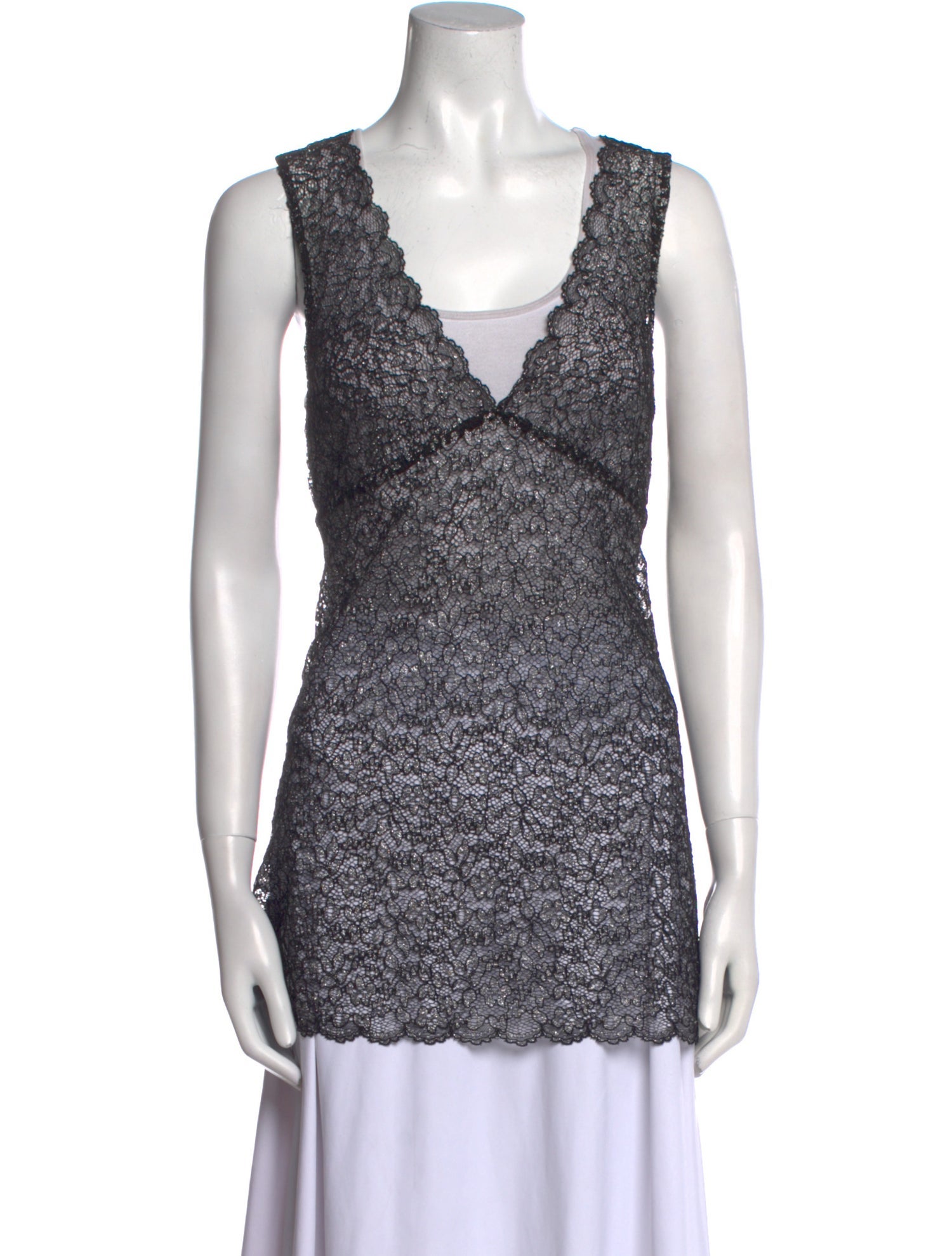 Cinq à Sept V-Neck Sleeveless Tunic