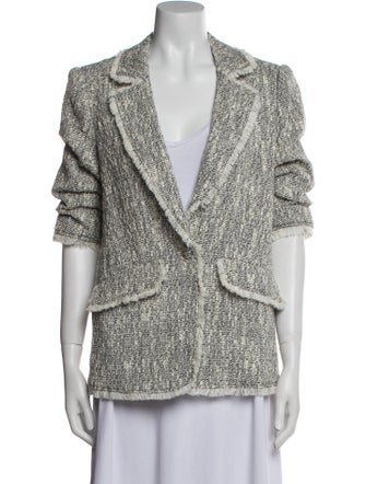 Cinq à Sept Tweed Pattern Blazer