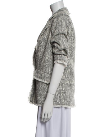 Cinq à Sept Tweed Pattern Blazer