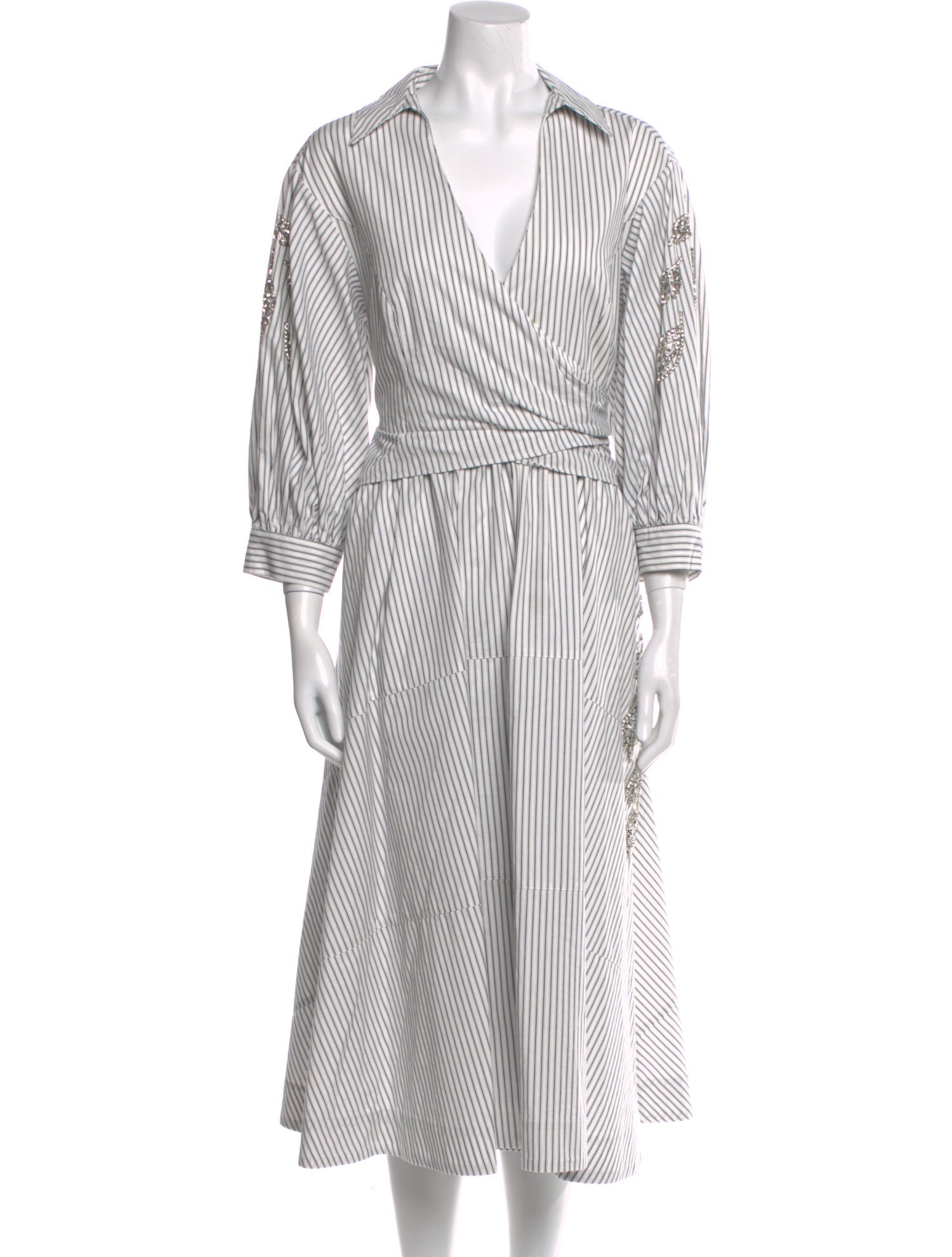 Cinq à Sept Striped Long Dress