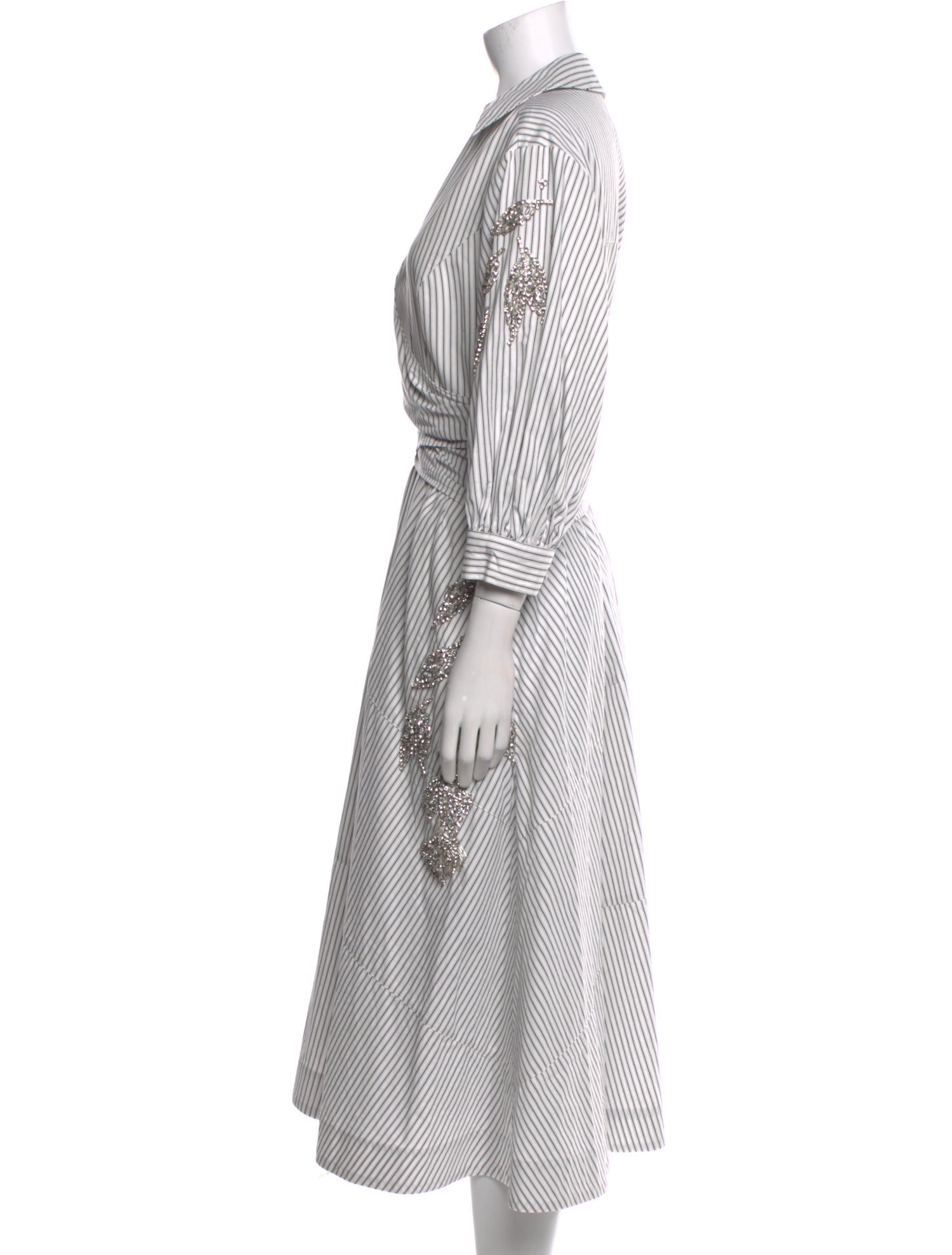 Cinq à Sept Striped Long Dress