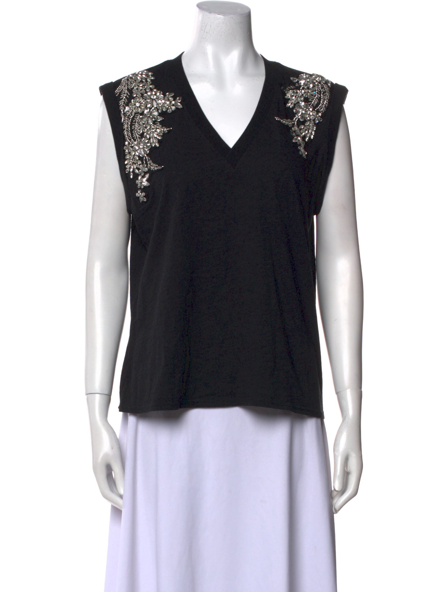 Cinq à Sept V-Neck Sleeveless Top