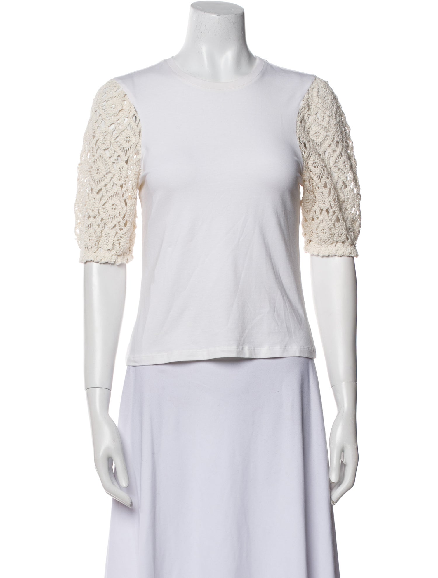 Cinq à Sept Crew Neck Short Sleeve Top