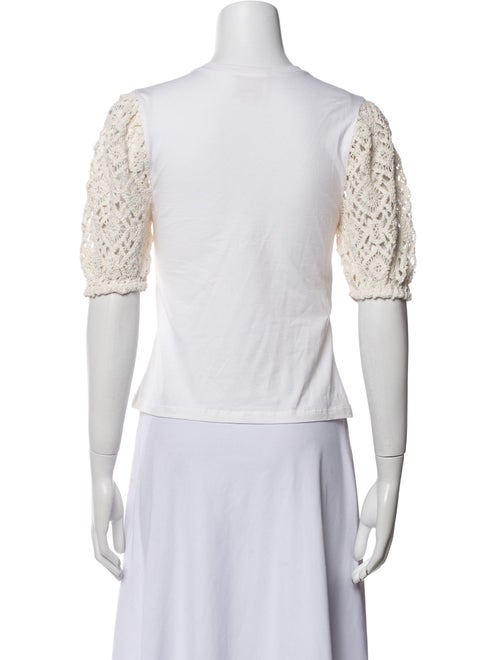 Cinq à Sept Crew Neck Short Sleeve Top