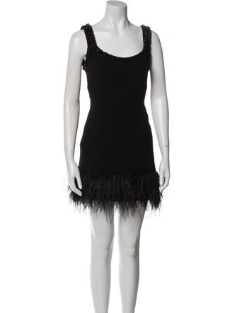 Cinq à Sept Scoop Neck Mini Dress