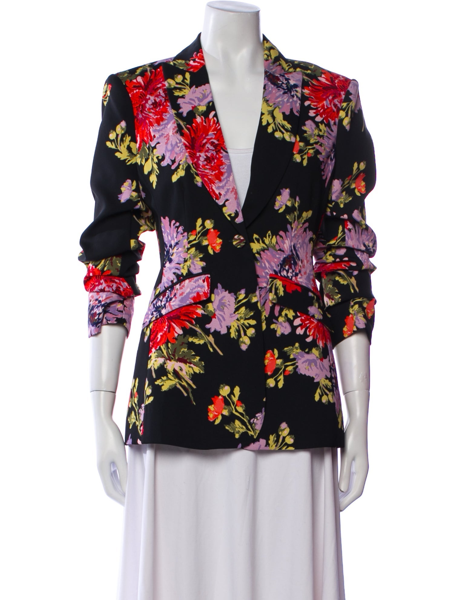 Cinq à Sept Floral Print Blazer